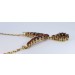 Granat Collier Gold 333 8K rote Edelsteine 7.4ct Antikschmuck