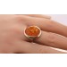 Bernstein Ring Gold 333 8K braun honiggelber Edelstein 7.4ct