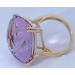 Amethystring Gold 375 9K lila Edelstein 35.0ct