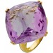 Amethystring Gold 375 9K lila Edelstein 35.0ct