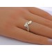 Goldring Gold 585 14 Karat Zirkonia Steine 0.25ct.