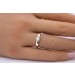 Brillantring Gold 585 14K Solitär Diamant 0.10ct Antikschmuck