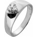 Brillantring Weißgold 585 14K Brillanten 0.18ct Antikschmuck