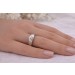 Brillantring Weißgold 585 14K Brillanten 0.18ct Antikschmuck
