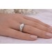 Brillantring Weißgold 585 14K Brillanten 0.18ct Antikschmuck