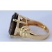 Rauchquarzring Gold 375 9K cognac brauner Edelstein 10.25ct