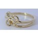 Brillantring Gelbgold 585 14 Karat Brillanten 0,16ct Lupenrein