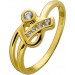 Brillantring Gelbgold 585 14 Karat Brillanten 0,16ct Lupenrein