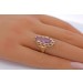 Amethystring Gelbgold 375 9K hell lila Edelstein 3.80ct Antikschmuck