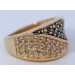 Diamantring Gold 585 14K schwarze champagner Brillanten 1ct Yin Yang