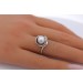 Perlenring Weißgold 585 14K Japanische Akoyaperle 8.5mm