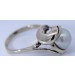 Perlenring Weißgold 585 14K Japanische Akoyaperle 8.5mm