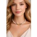 Perlenkette 42cm Gold 585 14K Akoyaperlen 10-9.5mm