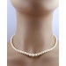 Perlenkette 42cm Akoyaperlen 6.9-3.2mm Silber 925