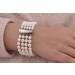 Perlenarmband Akoyaperlen 6.5-6.1mm Weißgold 585 14K