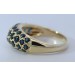 Saphirring Gold 585 14 Karat blaue Edelsteine 1.55ct