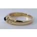 Saphirring Gold 750 18K blauer Edelstein 0.25ct Brillanten 0.04ct