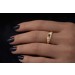 Saphirring Gold 750 18K blauer Edelstein 0.25ct Brillanten 0.04ct