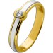 Brillantring Gold 585 14 Karat Brillant 0.10ct Lupenrein