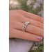 Kettenring Cuban Gold 585 Weißgold 14K Brillanten 0.16ct Iced Out
