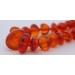 Bernsteinkette cognac-braune Edelsteine Antikschmuck 