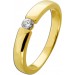 Solitärring Gold 585 14K Brillant 0.10ct Verlobungsring