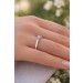 Solitärring Weißgold 585 14K Brillant 0.10ct Lupenrein