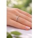 Solitärring Weißgold 585 14K Brillant 0.10ct Lupenrein