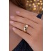Saphirring Gold 585 14K blauer Edelstein Brillanten 0.10ct