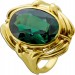 Turmalinring Gold 585 14K grüner Edelstein 5.8ct Antikschmuck