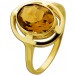 Citrinring Gold 333 8K honiggelber Edelstein 2.6ct Antikschmuck