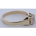 Solitärring Gold 585 14K Brillant 0.04ct Antikschmuck