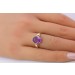 Amethyst Ring Gold 585 14K lila Edelstein 3.0ct 