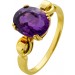 Amethyst Ring Gold 585 14K lila Edelstein 3.0ct 