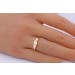 Solitärring Gold 750 18 Karat Brillant 0.05ct