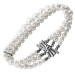 Perlenarmband Silber 925 Akoyaperlen Antikschmuck