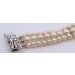 Perlenarmband Silber 925 Akoyaperlen Antikschmuck