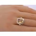 Citrinring Gold 333 8K honiggelber Edelstein Antikschmuck
