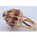 Harem Granat Ring Gold 585 14K Almandine Edelsteine 14.4ct Antikschmuck