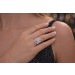Diamantring Weißgold 585 14K Brillanten 1.1ct 