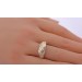 Diamantring Gold 750 18K Diamanten 0.14ct Weißgold
