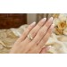 Diamantring Gold 750 18K Diamanten 0.14ct Weißgold