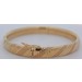 Armreif Gold 333 8 Karat poliert mattiert Antikschmuck 