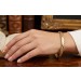 Armreif Gold 333 8 Karat poliert mattiert Antikschmuck 