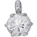 Brillant Anhänger Weißgold 750 18 Karat  Solitär Diamant 1.57ct