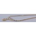 Collier Gold Weissgold 333 8K Anhänger Zirkonia Stein 0.16ct