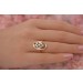 Diamantring Gold 750 18K Brillanten 0.56ct Lupenrein Antikschmuck