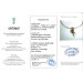 Omegareif  Gold 750 18K pinker Rubellit 9.5ct Brillant 0.18ct