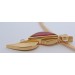 Omegareif  Gold 750 18K pinker Rubellit 9.5ct Brillant 0.18ct