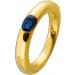 Cartier Saphir Ring Gold 750 18K blauer Saphir 0.75ct Antikschmuck